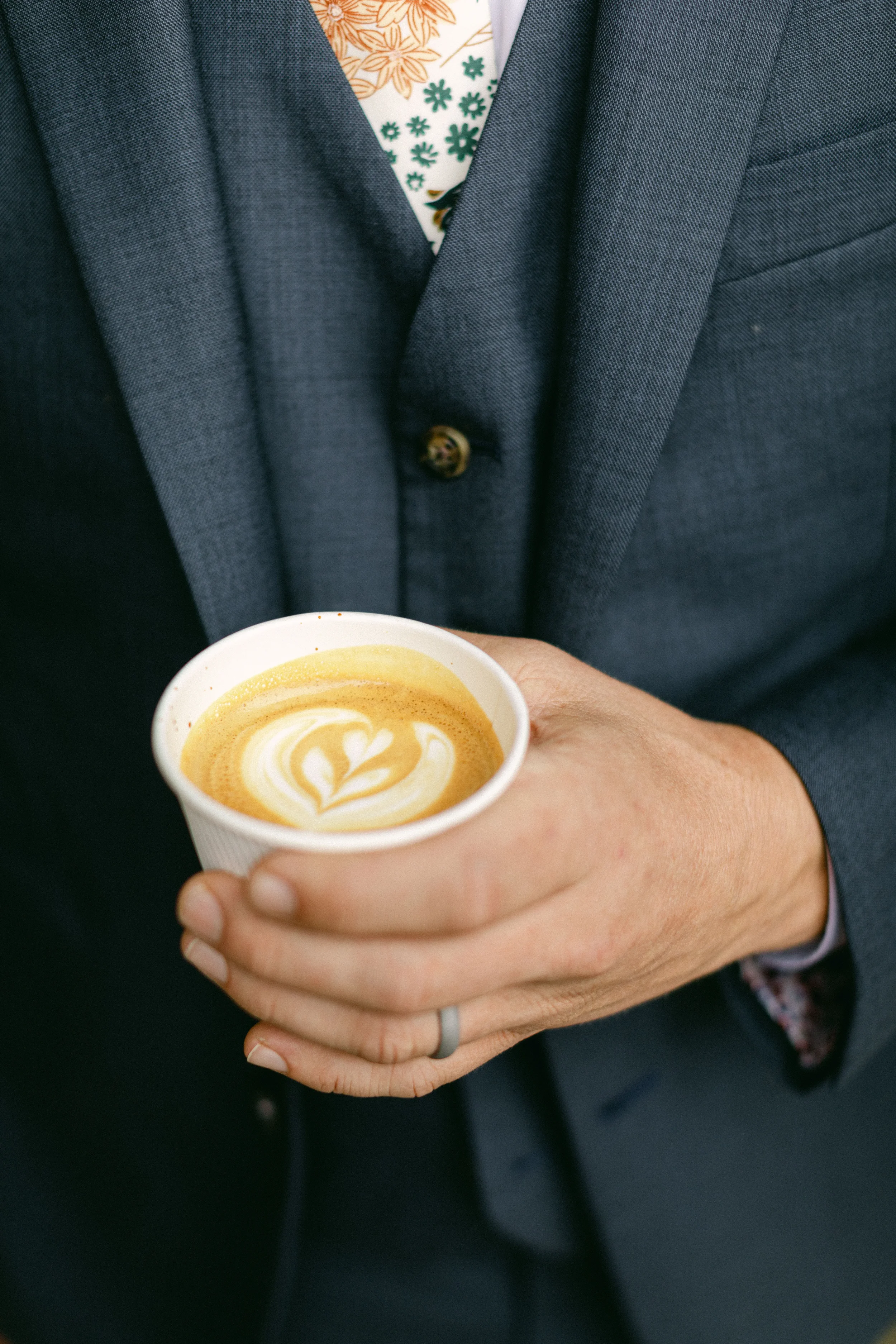 Coffee bar wedding catering